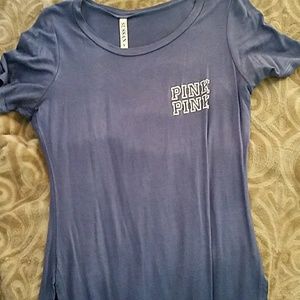 FAKE pink blue blouse